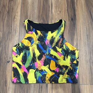 Lululemon women’s size 10 Abstract Multicolor wunder train racerback top